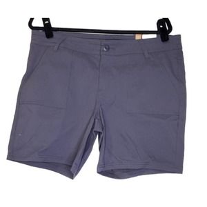 NEW Prana 14 Olivia Shorts Gray Gorpcore Outdoor Hiking Active 7" Inseam